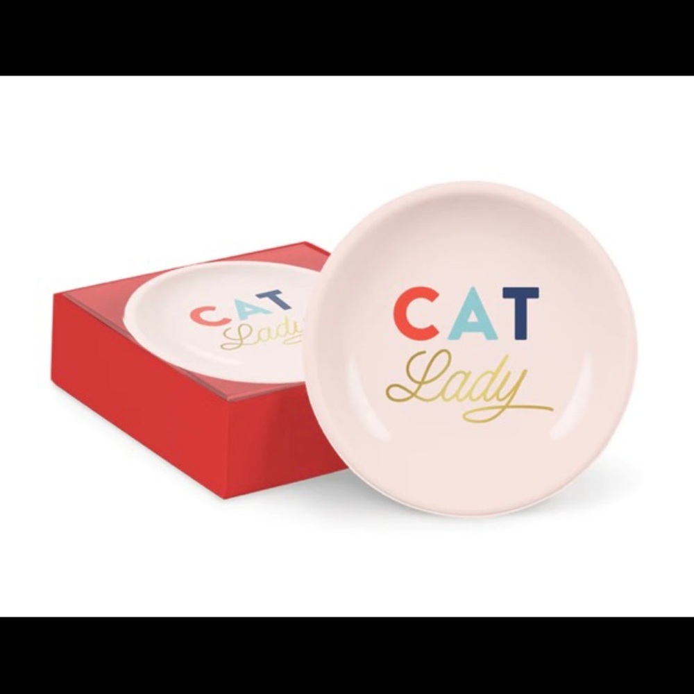“CAT Lady” decorative tray in gift box